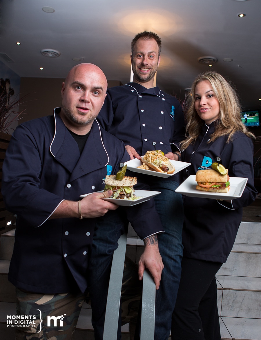 Paul Brown, Yukon Jack, & Gillian Foote – Delux Burger Celebrity Chefs