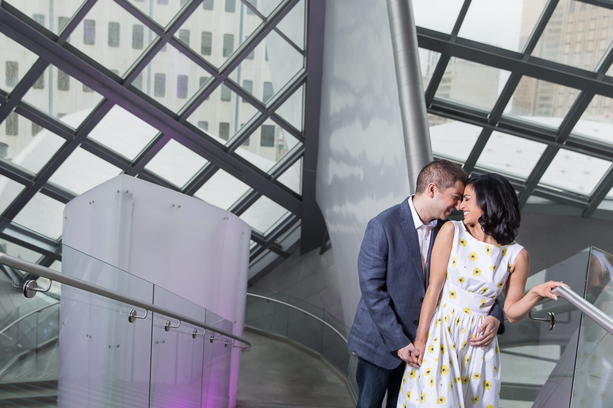 Riya & Sumeer’s Engagement Photos at the Art Gallery