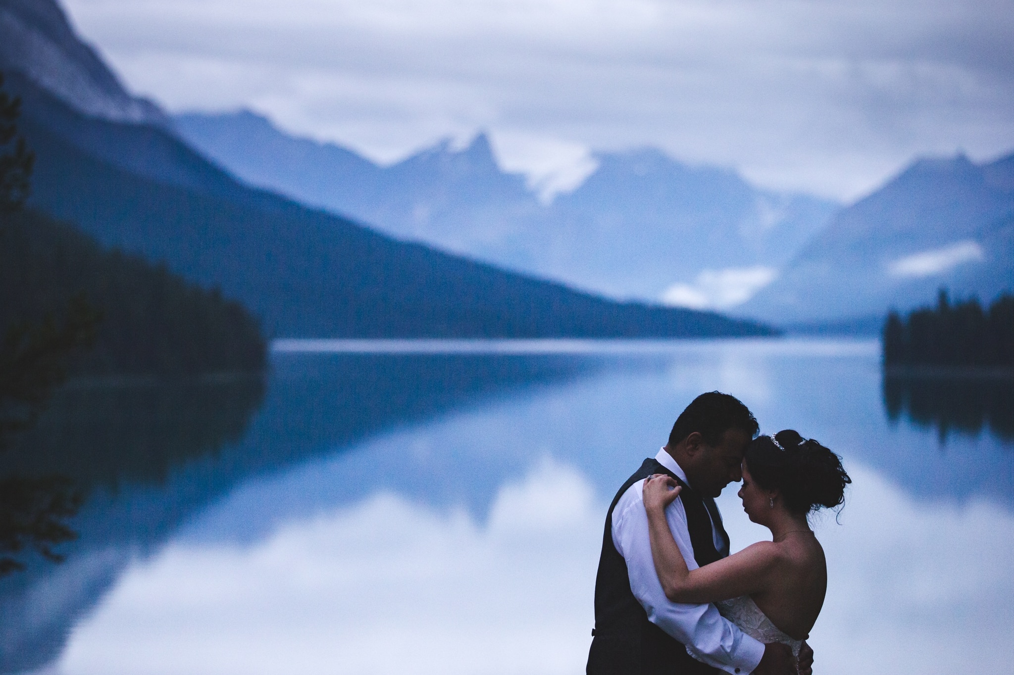 Michelle & Curtis’s Wedding at Maligne Lake Chalet in Jasper