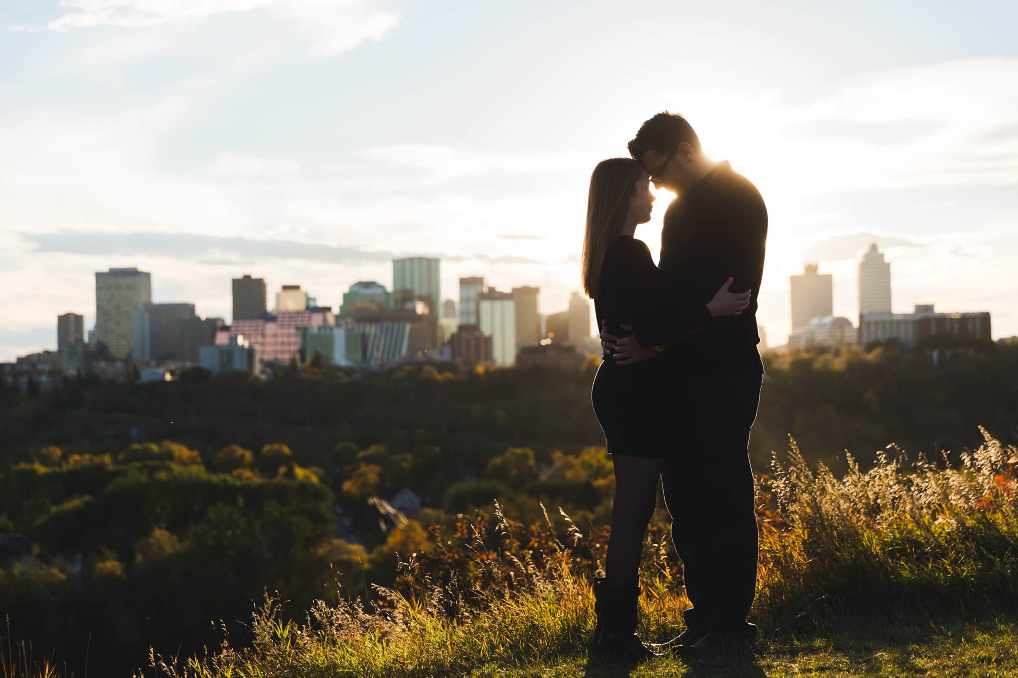 Edmonton Fall Engagement Session with Cassie & Ryan