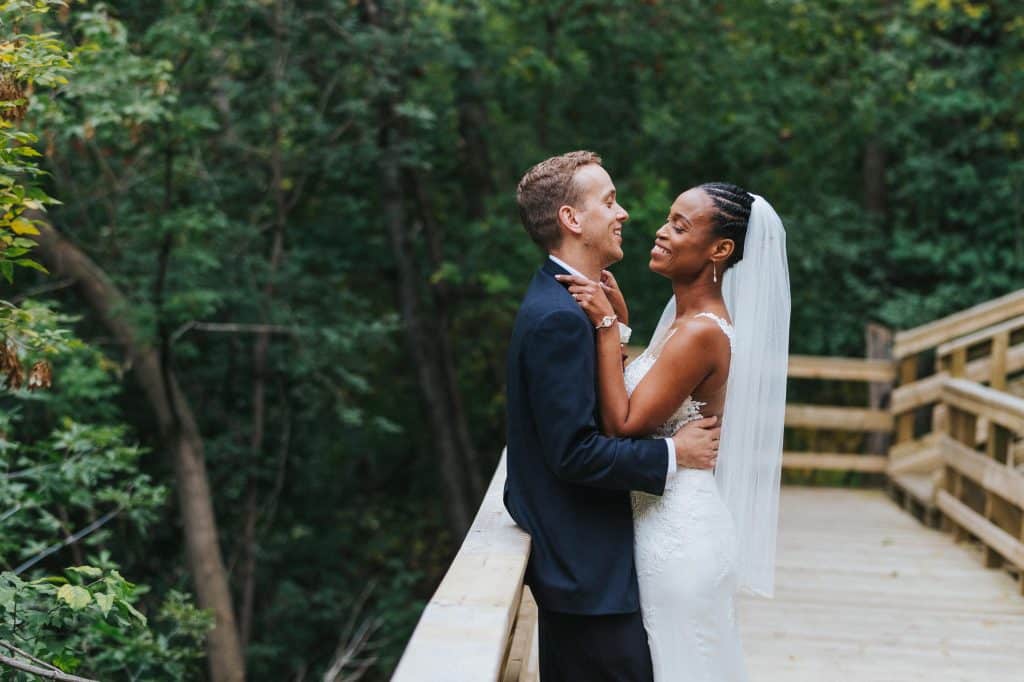 Aleyette & Hayden’s Wedding at McDougal United Church in Edmonton 16 Aleyette & Hayden's Fall Wedding Photos in Mill Creek Ravine
