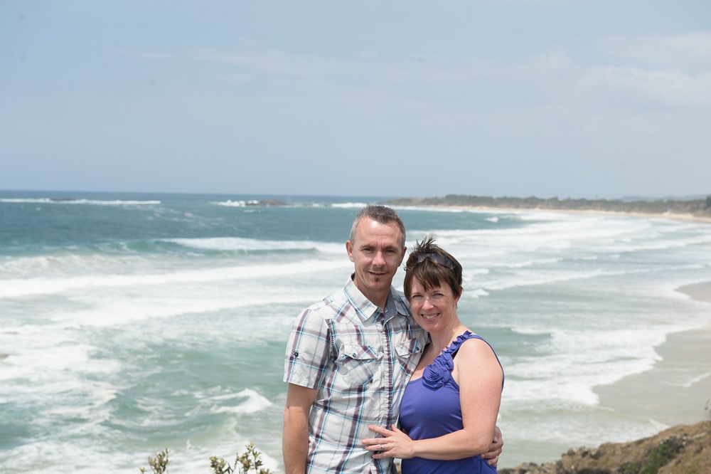 Bruce & Sarah in Australia Bruce & Sarah in the Whitsunday Islands in Australia
