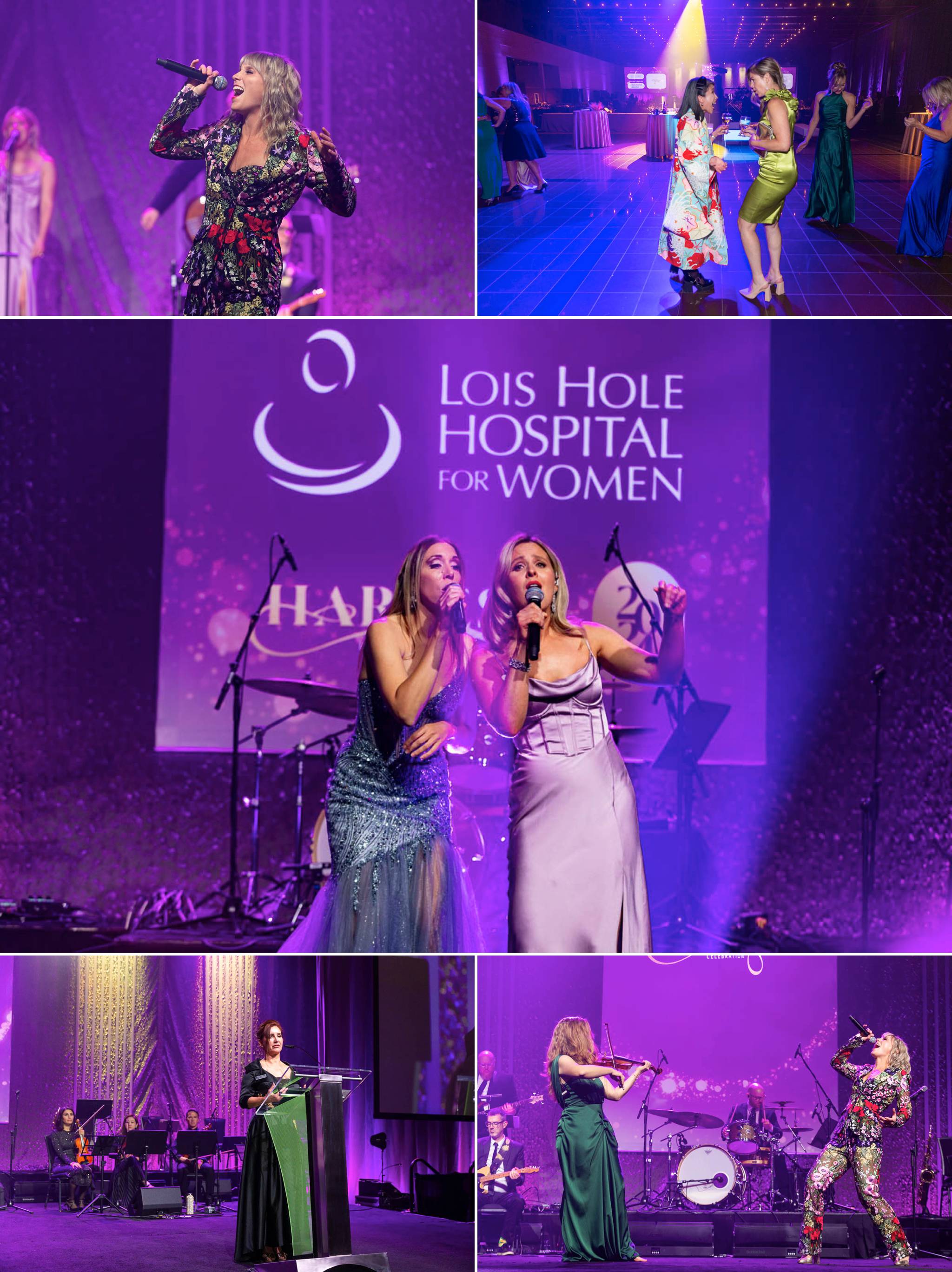 Edmonton Event Photography - Ariana Whitlow and Erika Noot entertain the audience at the Harvest Gala in support of the Royal Alexandra Hospital Foundation.