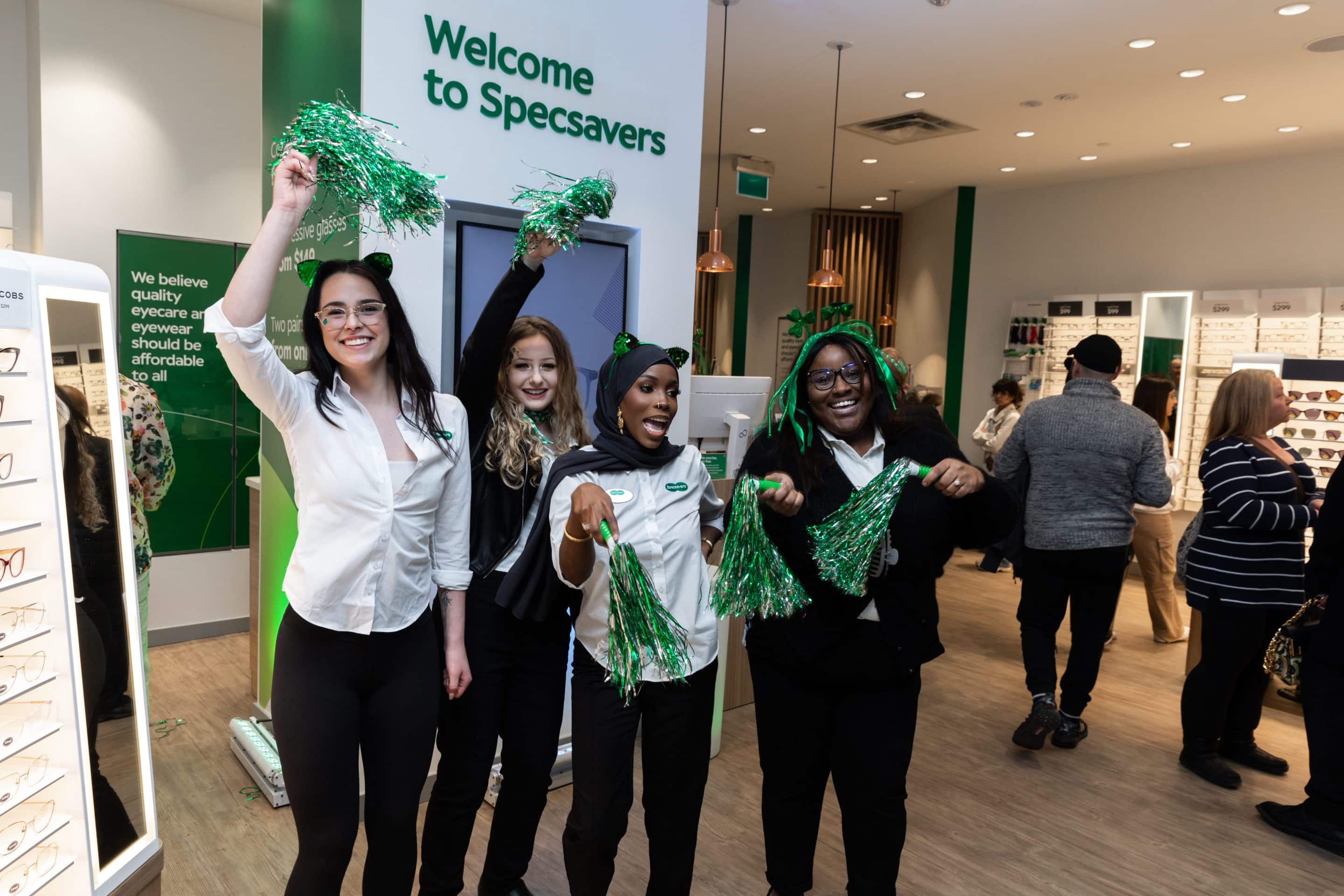 Photography of the grand opening of Specsavers in West Edmonton Mall