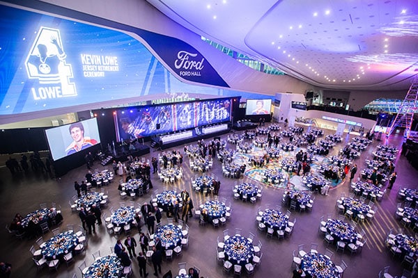 edmonton-event-photographer-kevin-lowe-reitrement-600x400 Kevin Lowe's Jersey Retirement ceremony in Ford Hall at Rogers Place in Edmonton. Photography by Edmonton Event Photographer Moments in Digital