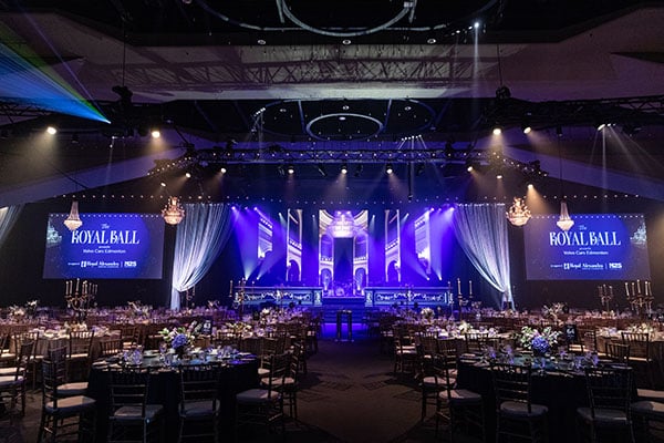 edmonton-event-photographer-rahf-royal-ball Stage lighting by Invert 720 for the Royal Alexandra Hospital Foundation Royal Ball in Hall A at the Edmonton Convention Centre