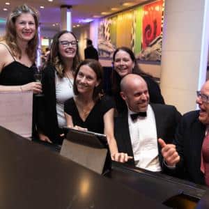 Edmonton Event Photography - Guests interact with performer Matt Day at the Edmonton Convention Centre Hall D